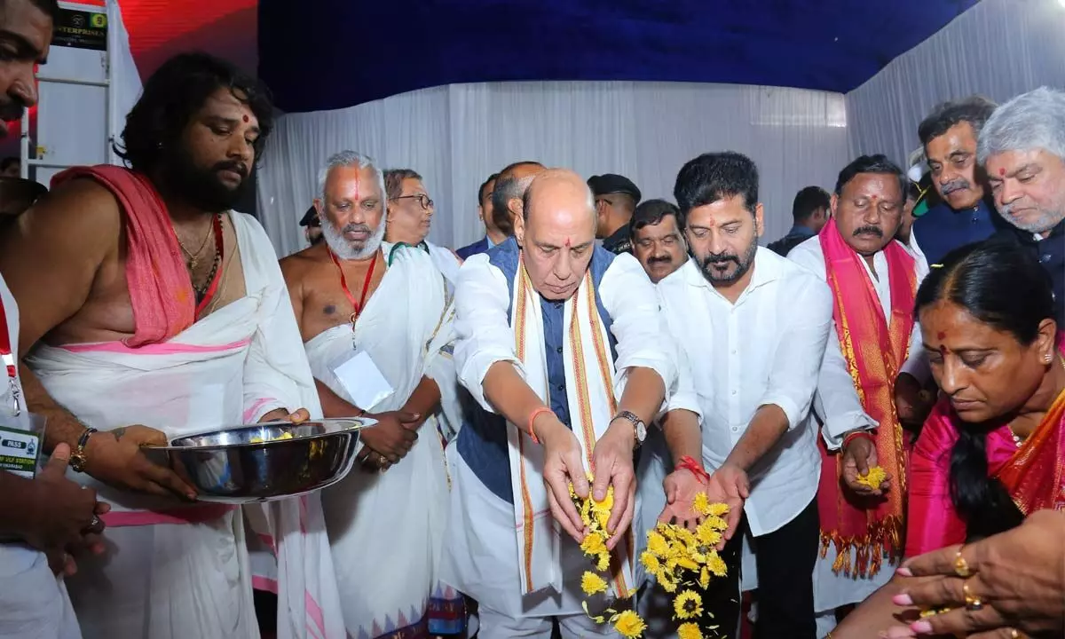 CM A. Revanth Reddy Lays Foundation for Naval Radar Project in Vikarabad