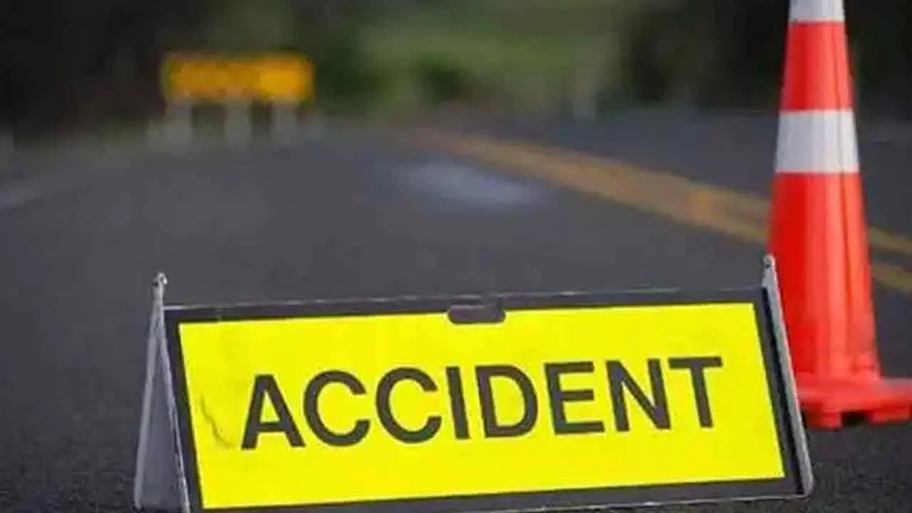 Two die as truck hits bike