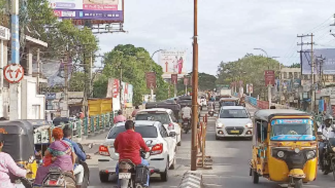 Flyover at Sankar Vilas Centre in Guntur city