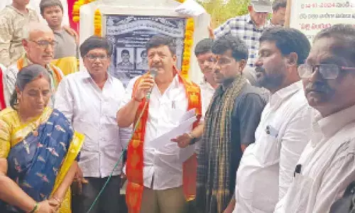 Foundation stones laid for road works