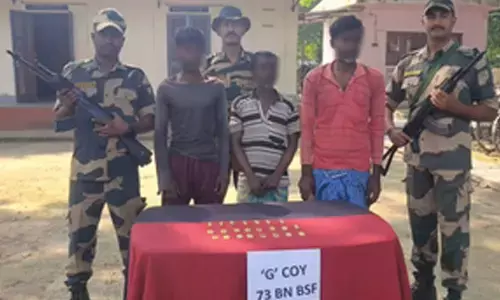 BSF seizes 2.75 kg gold along Indo-B’desh border, 3 farmers held