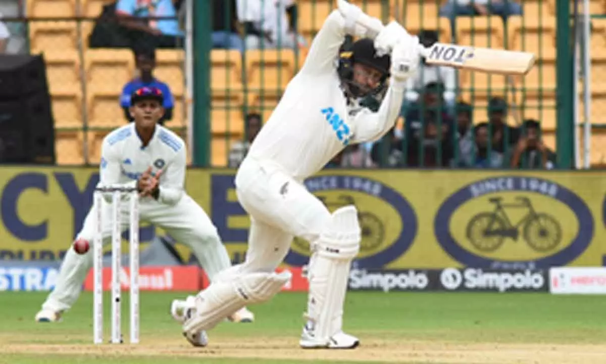 1st Test: Conway scores 91 as New Zealand end day two at 180/3, lead India by 134 runs