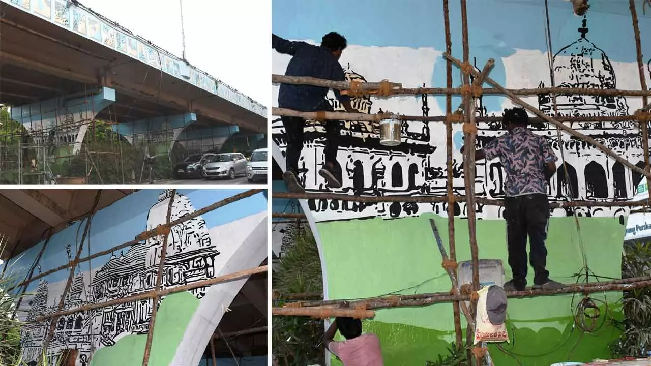 Beautification drive: GHMC to add a dash of art to flyovers