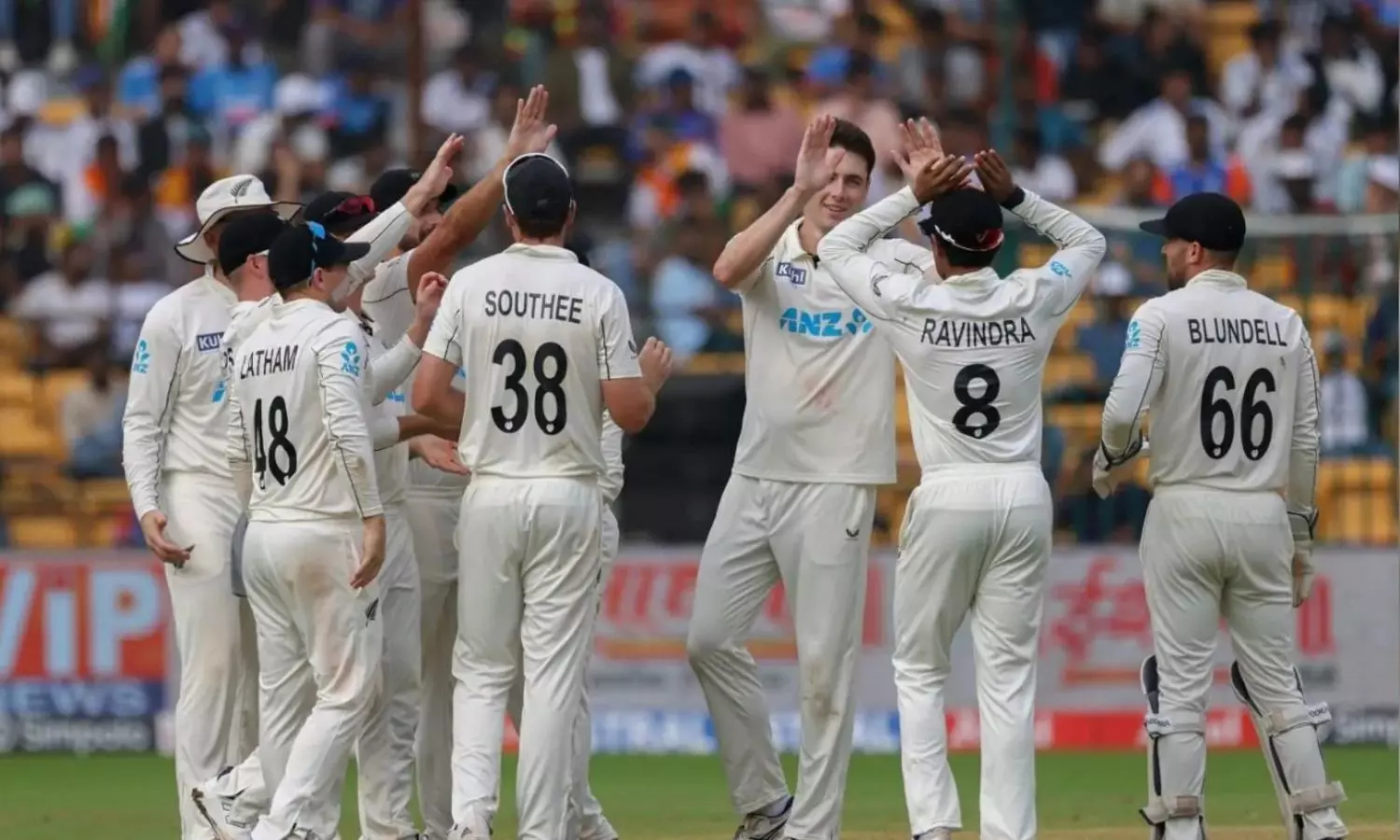 IND vs NZ India lose seven wickets for 54 runs to score 462 in second