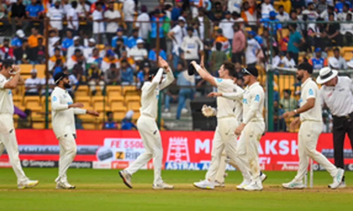 1st Test: Rain forces early stumps after New Zealand begin pursuit of 107 against India