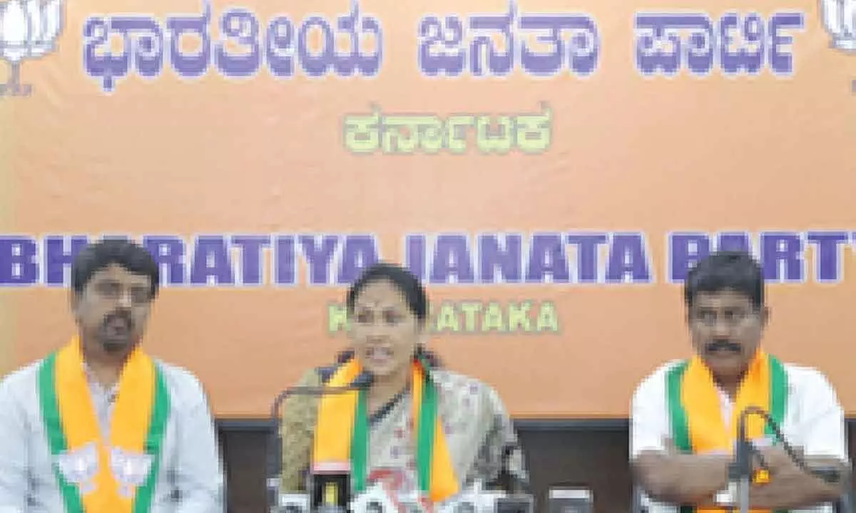 Minister burnt MUDA files to shield Siddaramaiah: Shobha Karandlaje