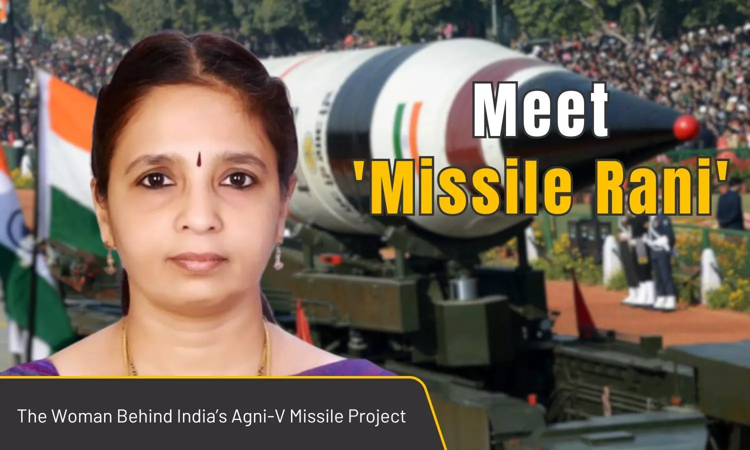 Meet ‘Missile Rani’: Mastermind behind India’s Agni-V Missile Project