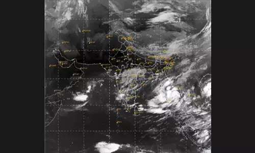 Cyclone brewing over Bay of Bengal