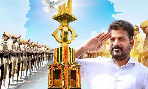 Telangana CM Revanth Reddy Pays Tribute on Police Martyrs Remembrance Day
