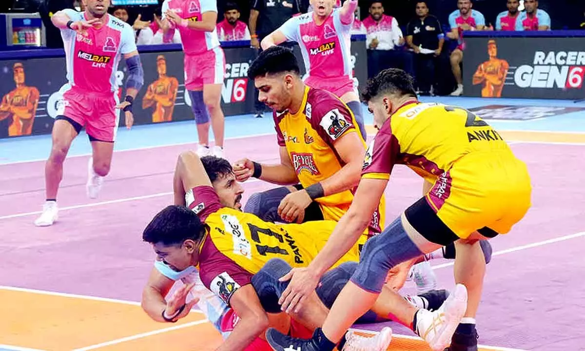 Pro Kabaddi League Jaipur Pink Panthers clinch big win over Telugu Titans