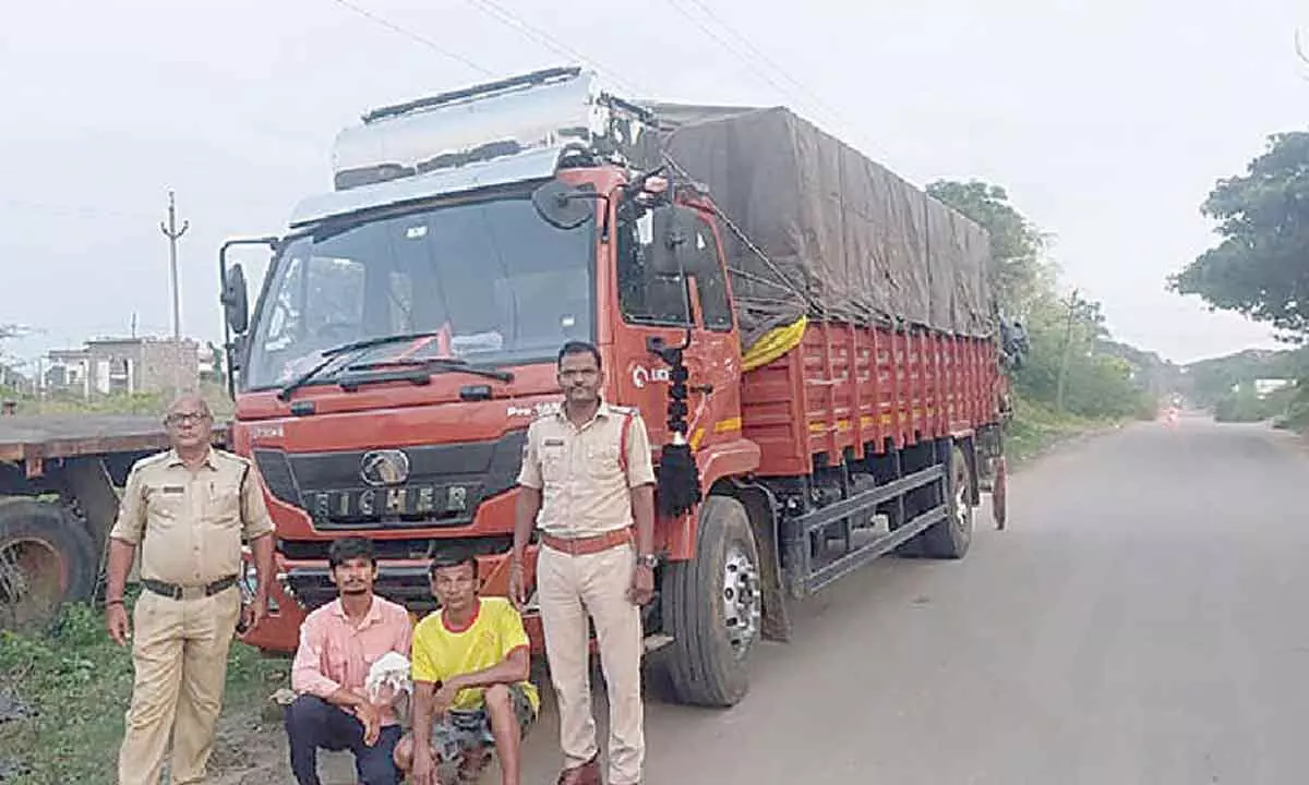 Police seize 11 kg jaggery, two held