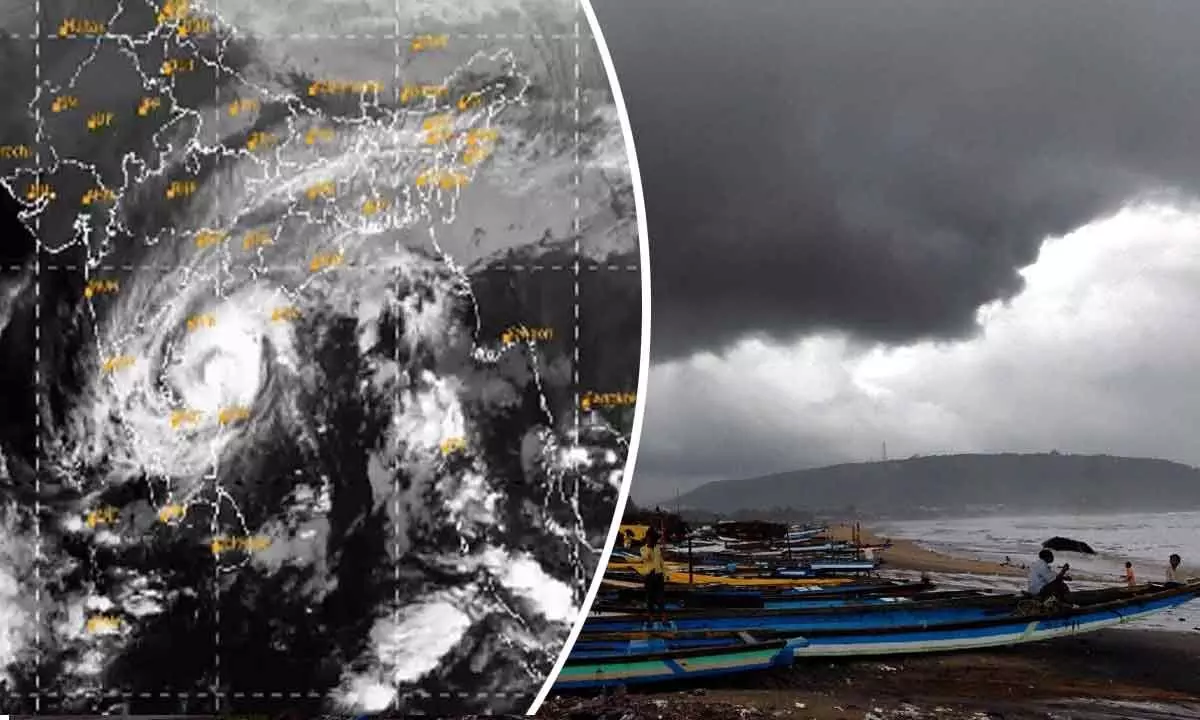 IMD issues heavy rain alert to coastal districts including AP amid Cyclone Dana