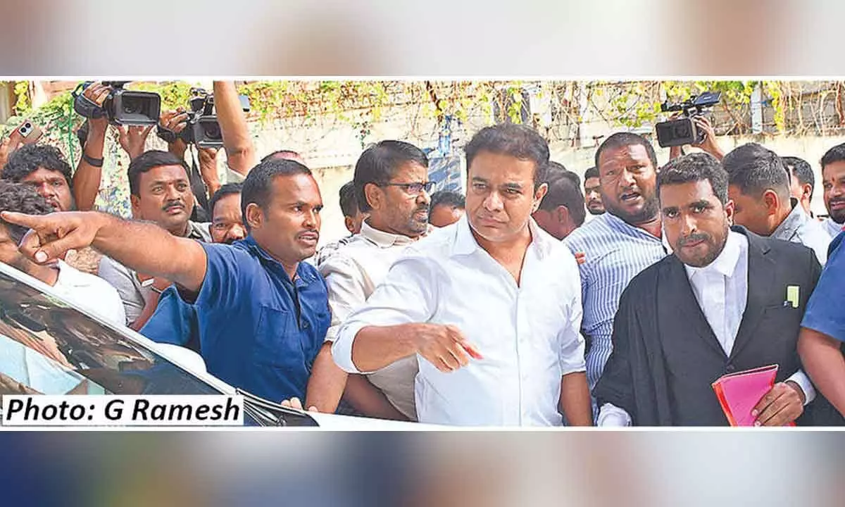 Defamation case: KTR appears in court, says Surekhas words hurtful