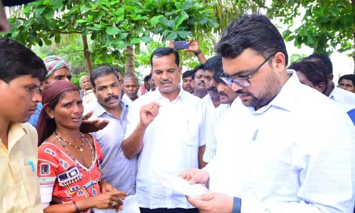 We Will Support the Displaced Villagers: Collector Badavath Santosh