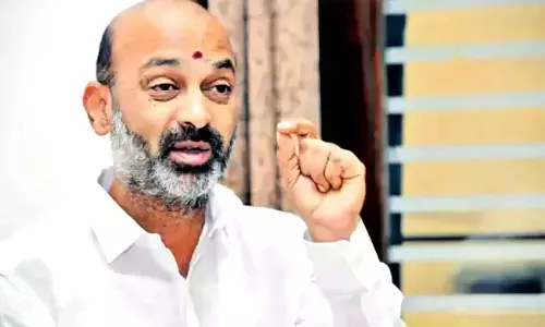 Bandi Sanjay slams Congress over proposal for partymen in temple panels