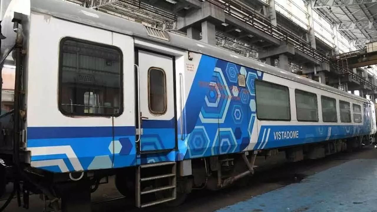 Addl Vistadome coach to VSKP-Kirandul-VSKP train