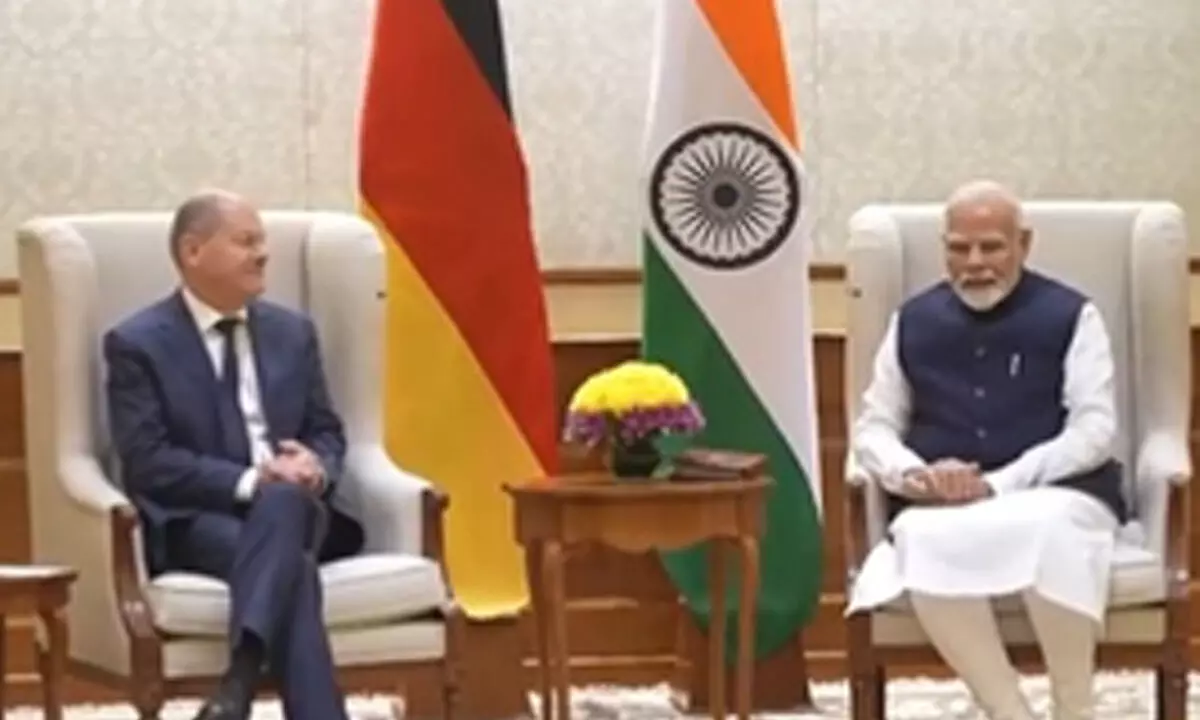 German Chancellor Scholz, PM Modi meet ahead of 18th Asia-Pacific Conference of German Business