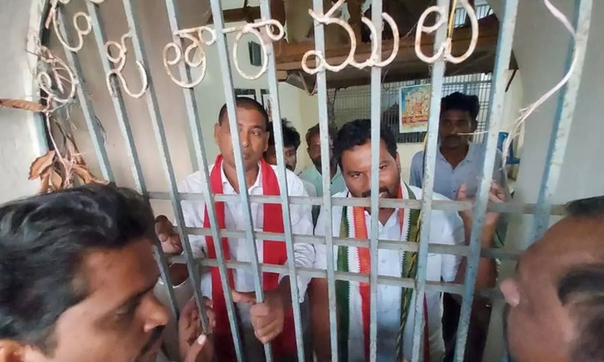 Protesters seek refuge at a temple