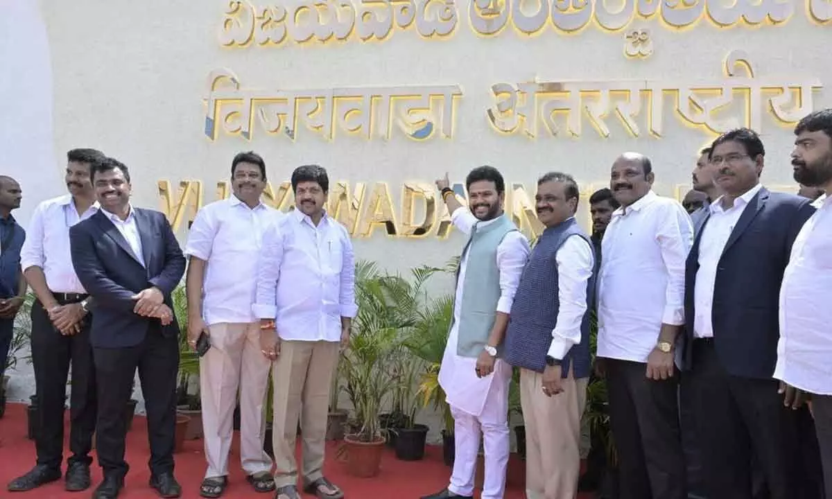 Rammohan Naidu inaugurates new flight Services between Vizag and Vijayawada