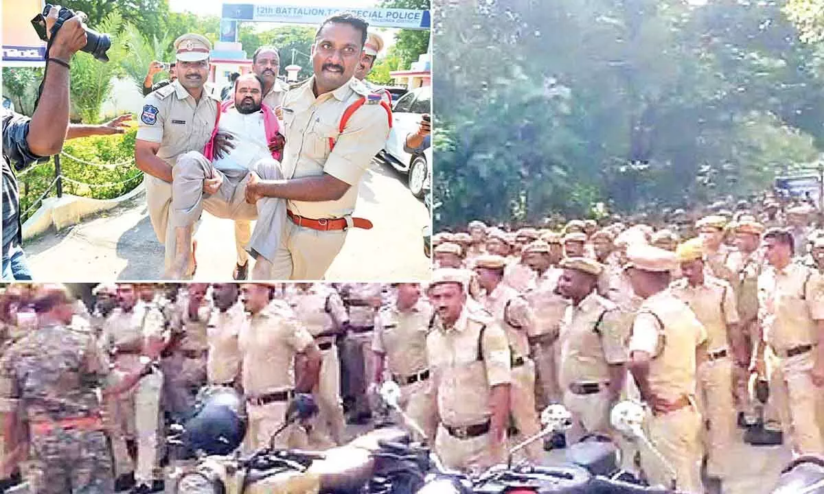 Constables step up protest, demanding implementation of ‘One Police Policy’