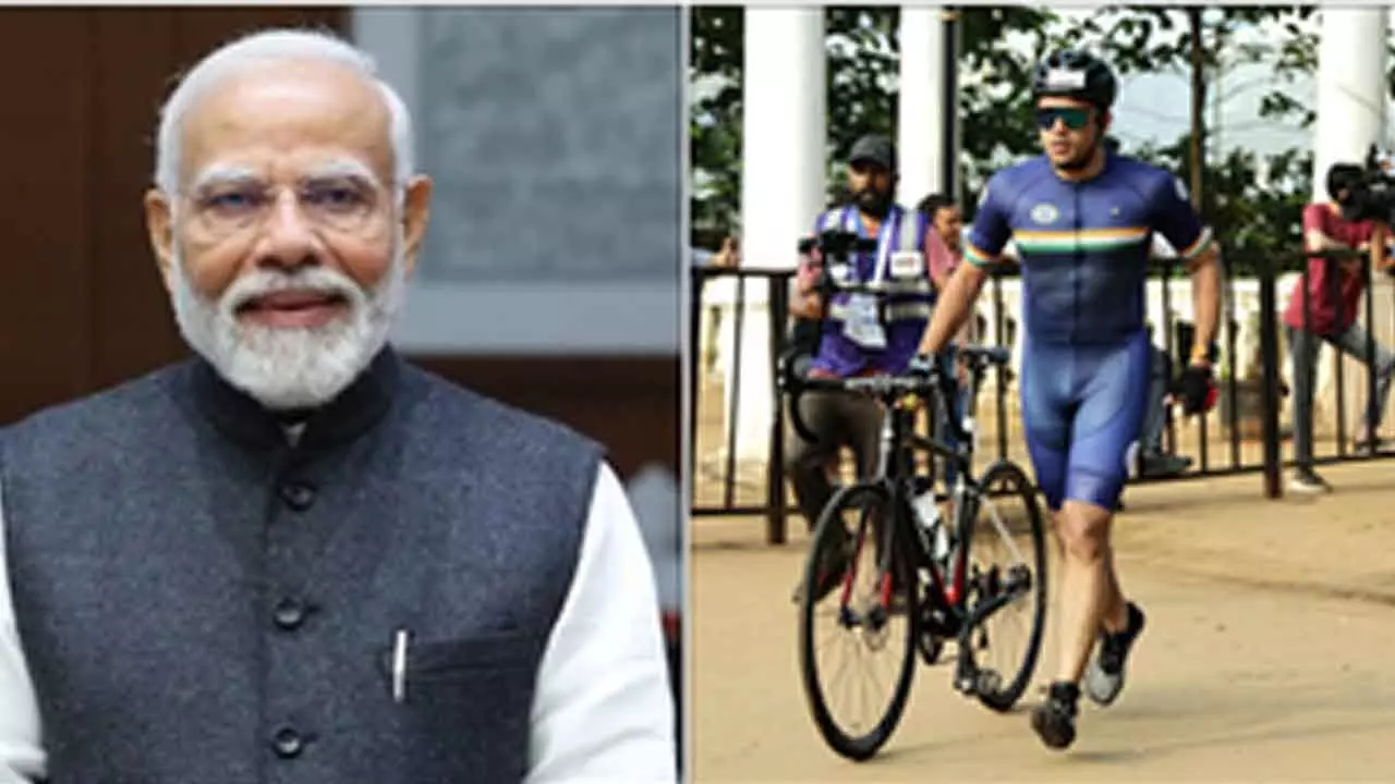 ‘Commendable feat’: PM Modi on Tejasvi Surya completing Ironman 70.3 event