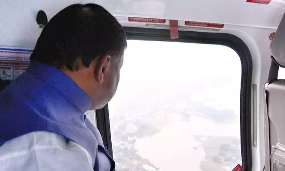 CM undertakes aerial survey