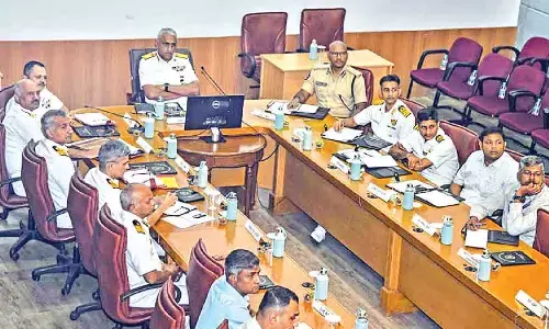 Officials taking part in the recent main planning conference for coastal defence exercise