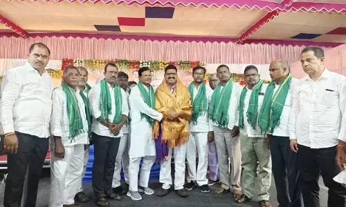 Golla Babu takes oath as chairman
