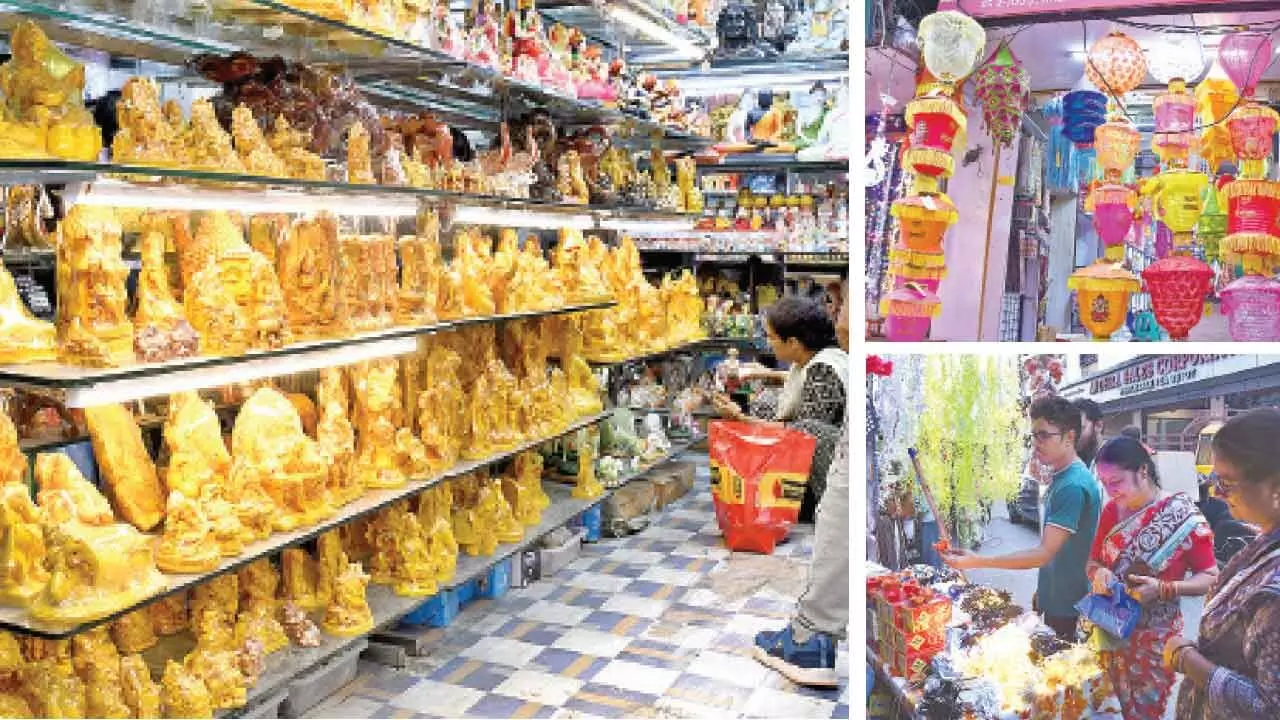 Markets in city bursting at the seams ahead of Diwali