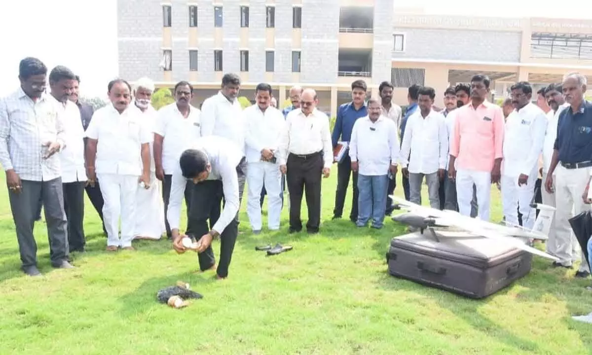 Drone Survey Launched for Comprehensive Master Plan in Gadwal Municipality