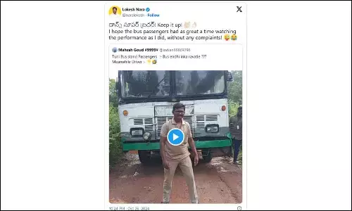 Impressed by RTC drivers dance video, Lokesh wants to meet him