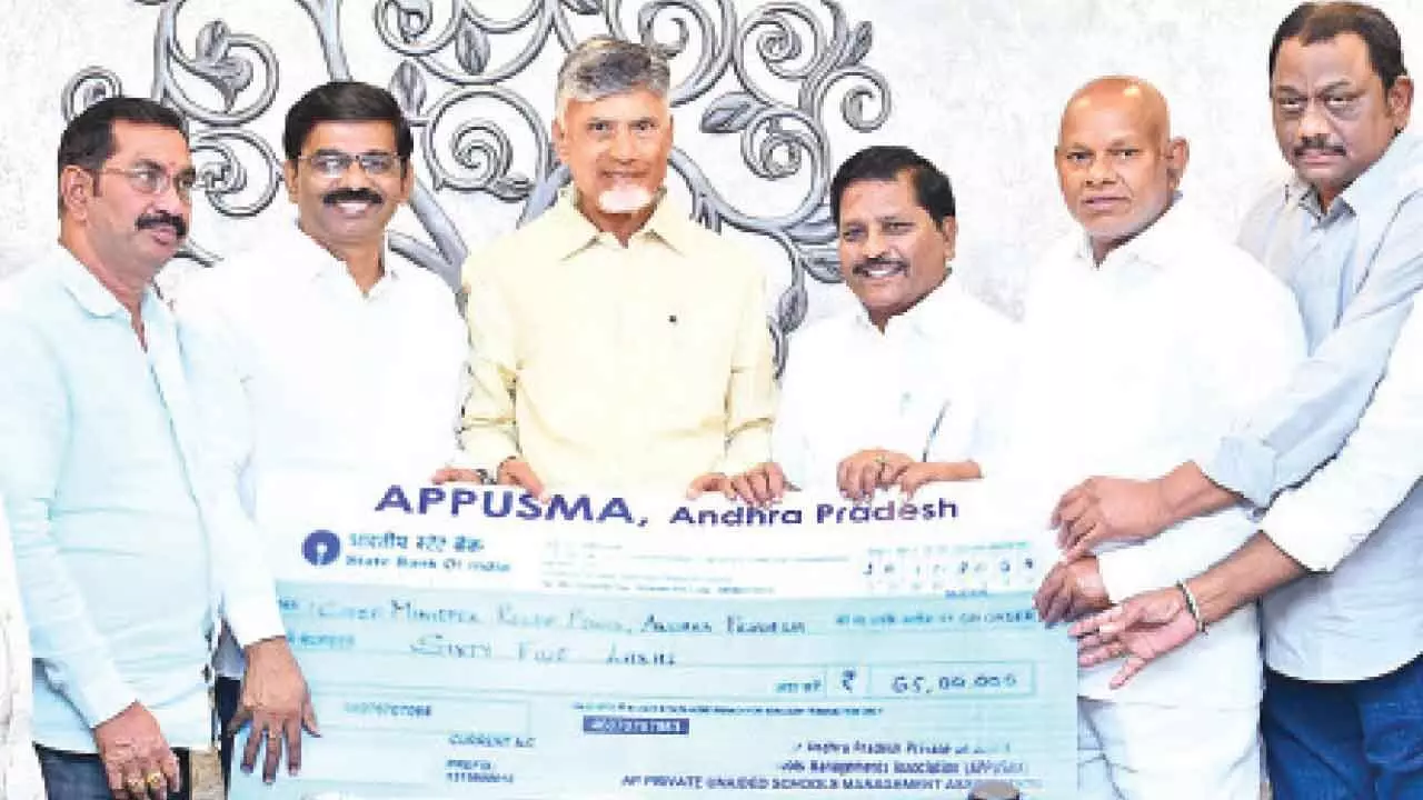 APPUSMA contributes Rs 65L for flood relief