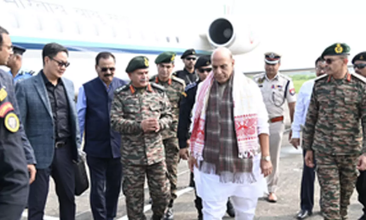 Defence Minister Rajnath Singh begins 2-day Arunachal visit, to celebrate Diwali with soldiers in Tawang