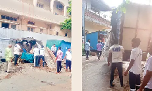Illegal constructions & roadside encroachments removed