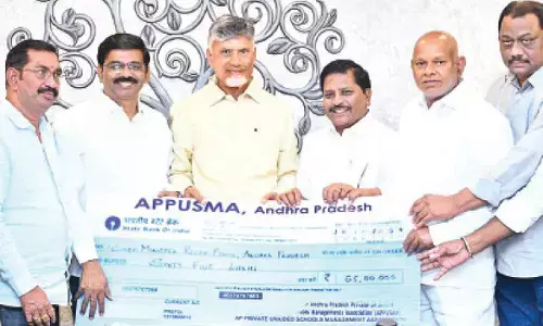 APPUSMA contributes Rs 65L for flood relief