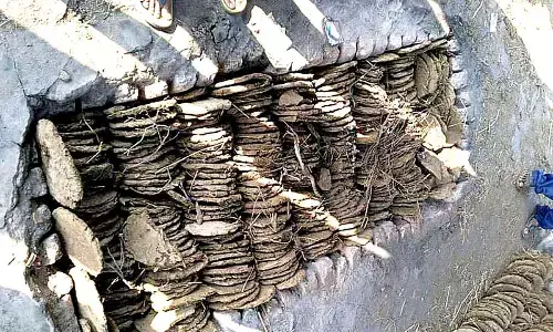 Paralakhemundi uses cow dung cakes for cremation