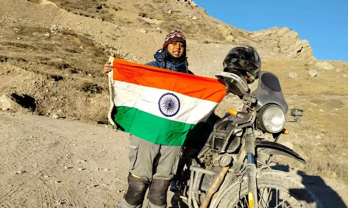 Biker Kanchan Ugursandi Sets Record As First Motorcyclist To Scale Lipulekh Pass On India-China Border