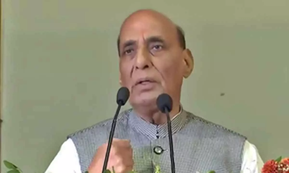 Indias defence exports to touch Rs 50,000 crore in 2029-30: Rajnath Singh