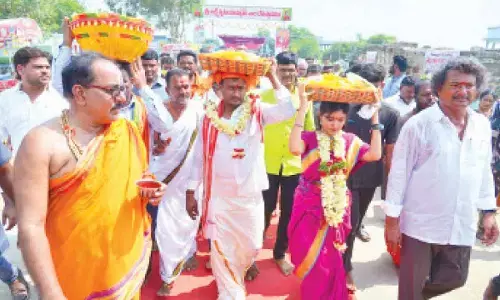 Lakshmi Narasimha Swamy celestial wedding performed