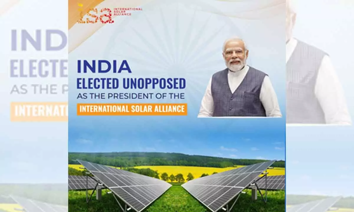 India re-elected President of 120-nation International Solar Alliance