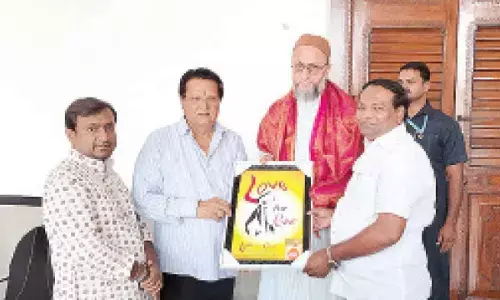 Love for Cow Foundation team meets MIM chief Asad Owaisi