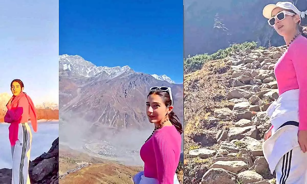 Sara Ali Khan shares a picturesque glimpse of ‘baadalo ke bageeche’