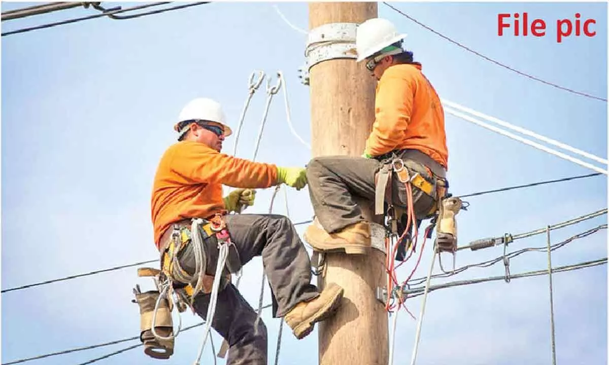 Want to be a lineman? Demonstrate your pole climbing skills!