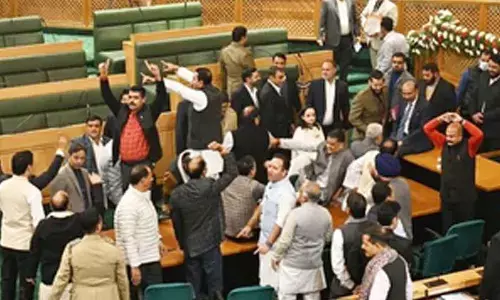 Uproar in J&K Assembly over Article 370 resolution