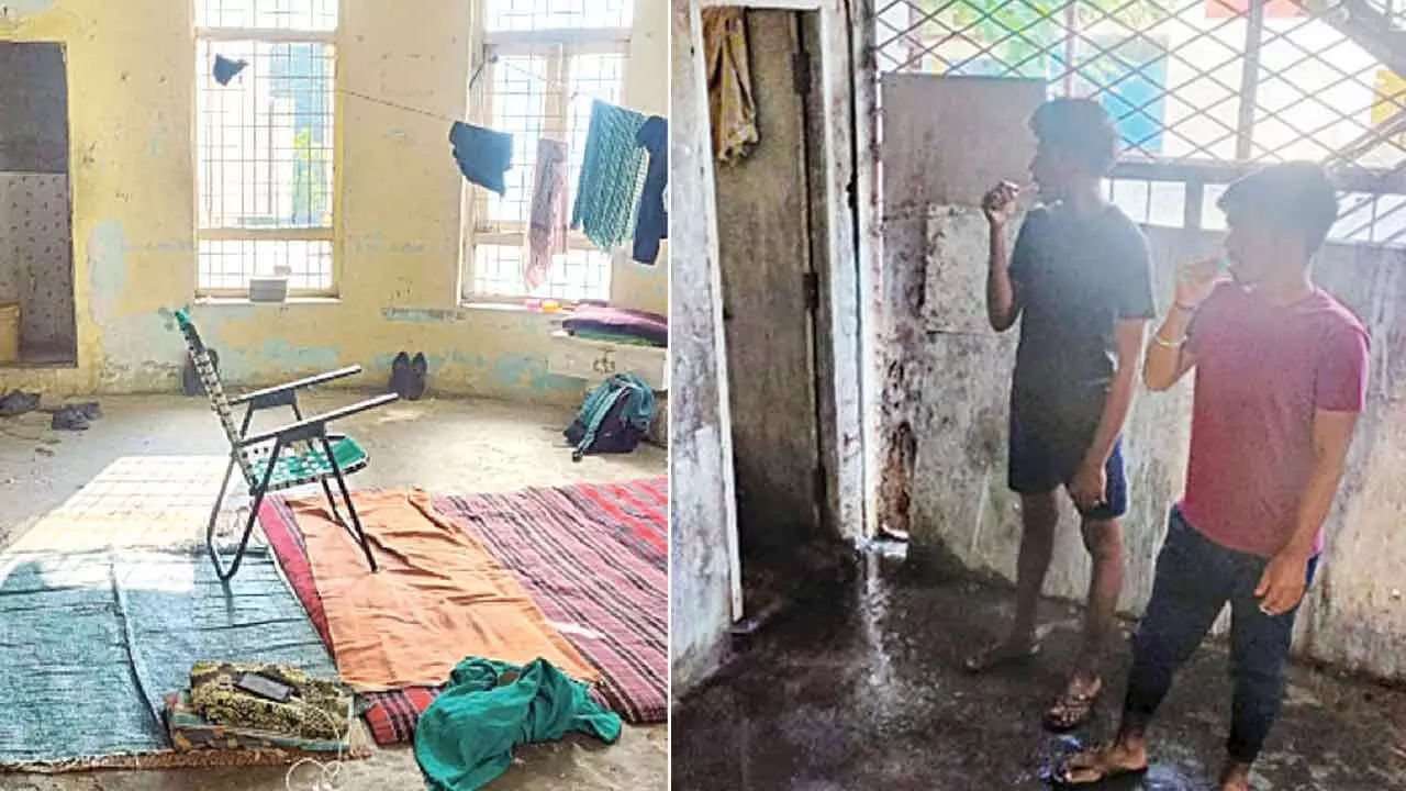 Karimnagar: Bereft of facilities, hostel kids shiver in biting cold