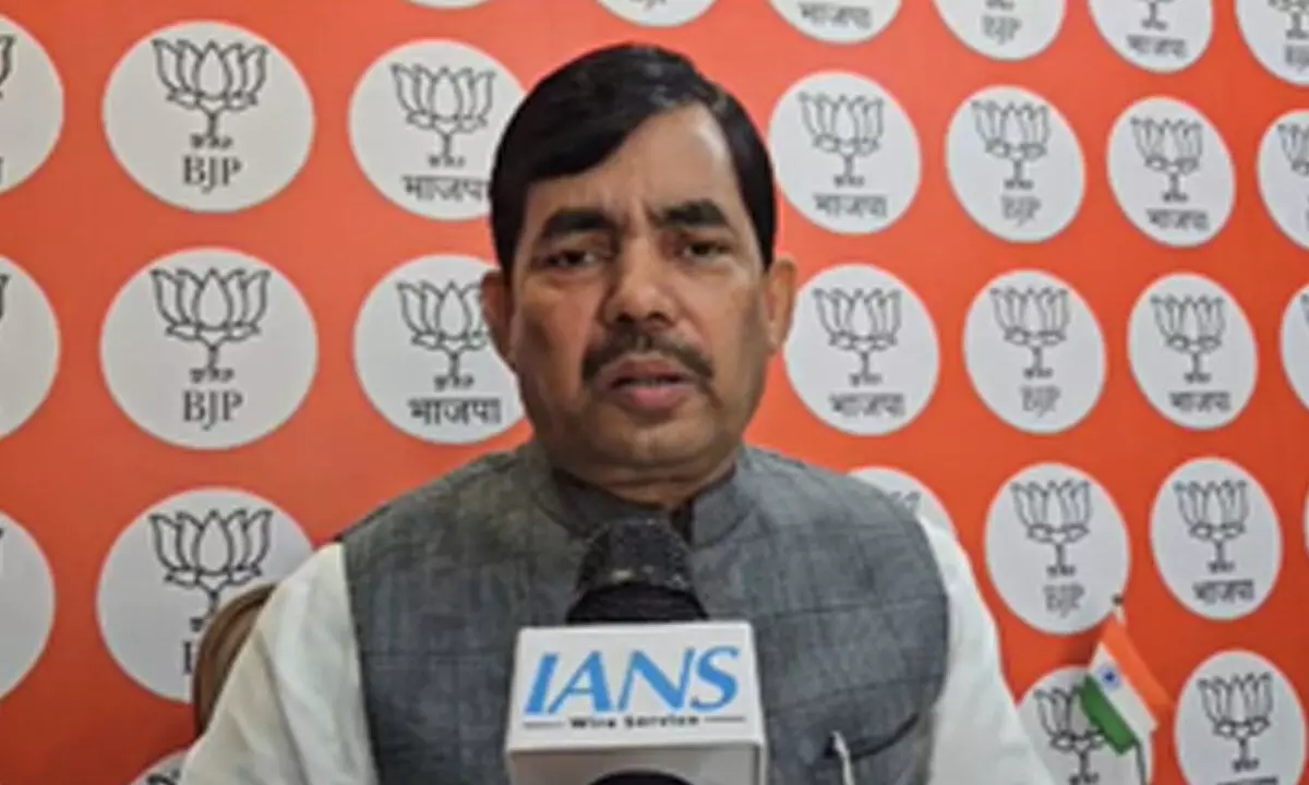 Cong divides people on caste & religion lines for political gains: Shahnawaz Hussain