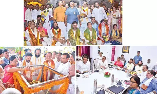 CM Revanth announces Yadagirigutta Temple Board, cow protection policy