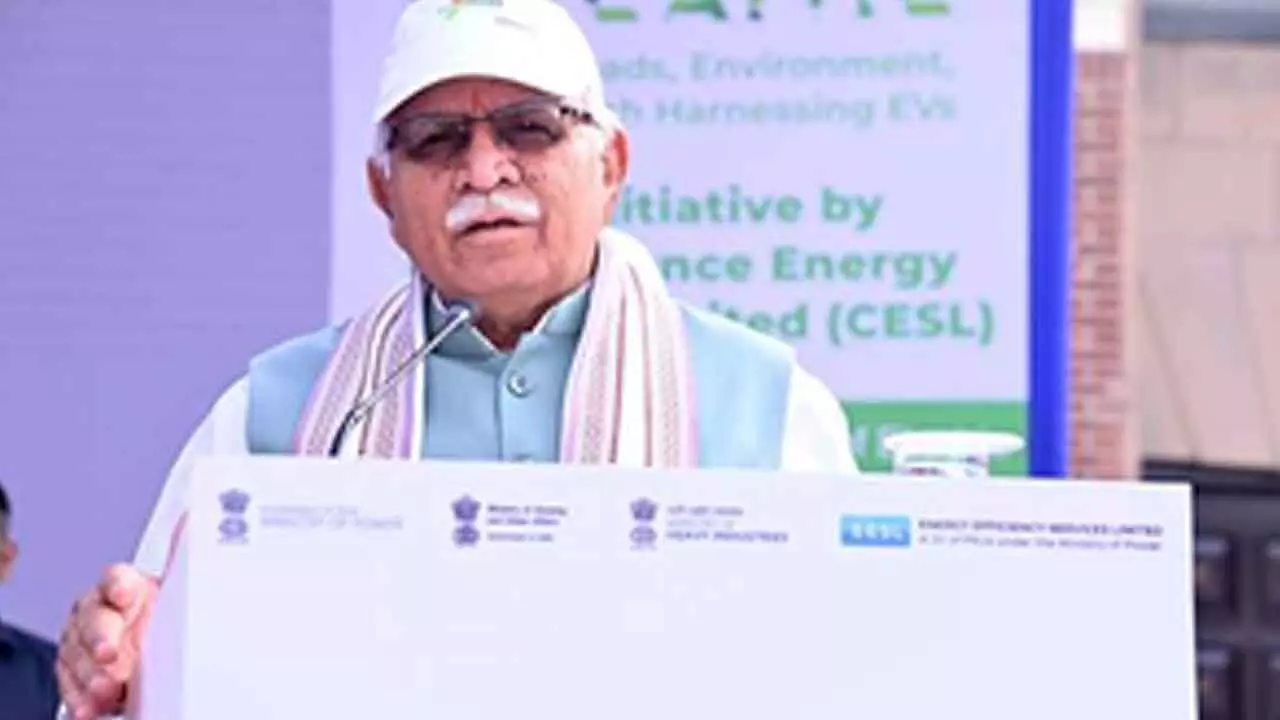 Manohar Lal Khattar launches new scheme to promote use of e-cars for govt use