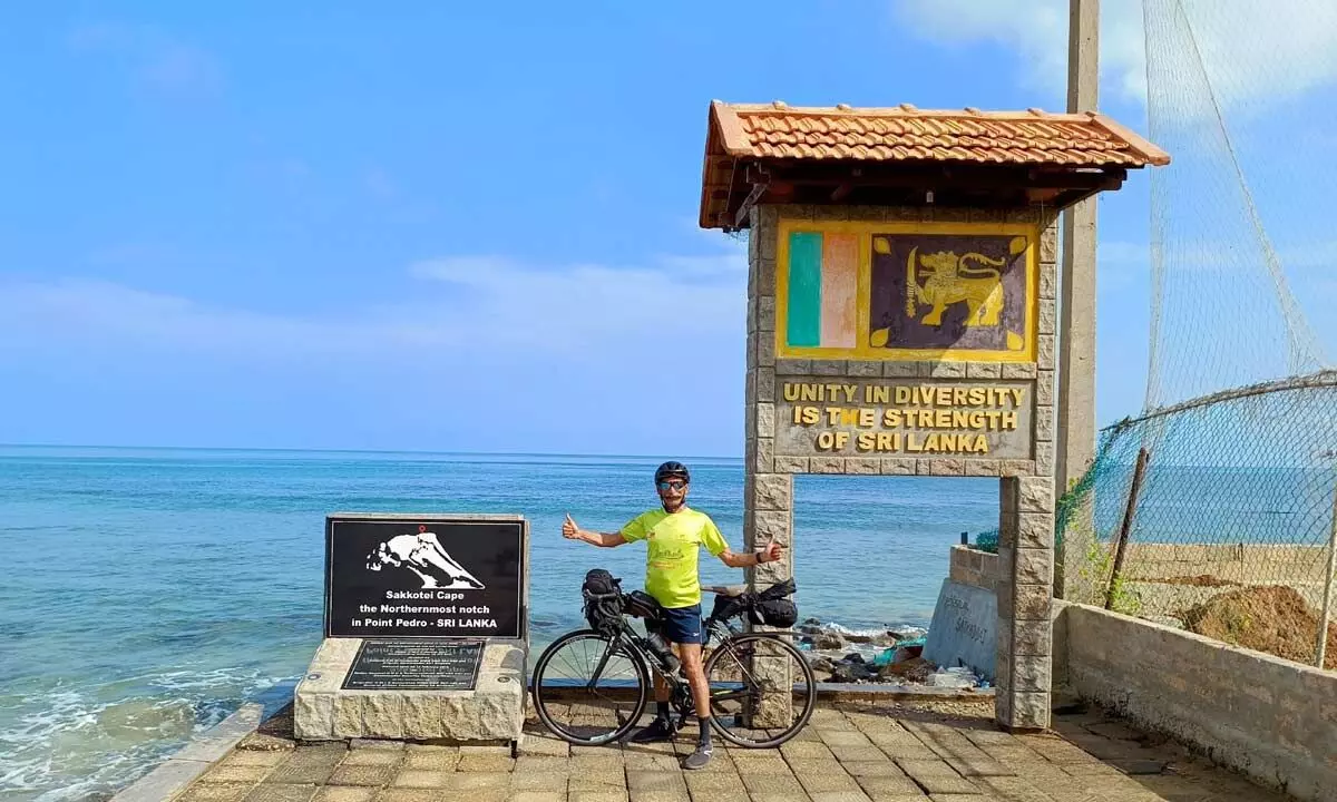 It’s never too late: Man uses pedal power to spread fitness message