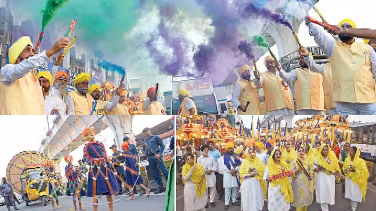 Sikhs showcase martial arts prowess at vibrant procession